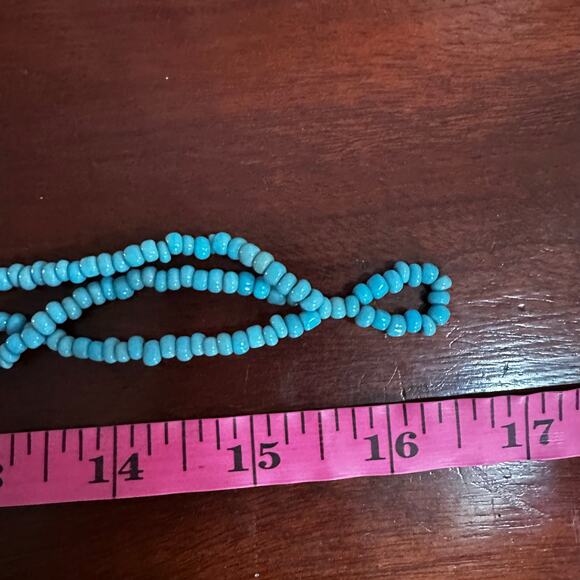 Beaded Necklace ASet of 3 Beachy Boho Choker Pendant Flower Shell Medallion Lot - Picture 10 of 11